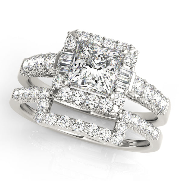 Engagement Rings Halo Square & Cushion - TN50459-E