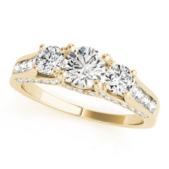 Engagement Rings 3 Stone Round - TN50470-E