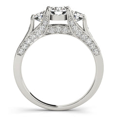 Engagement Rings 3 Stone Round - TN50470-E