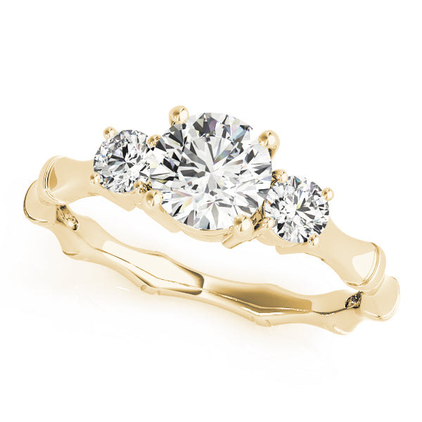 Engagement Rings 3 Stone Round - TN50475-E