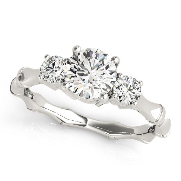 Engagement Rings 3 Stone Round - TN50475-E