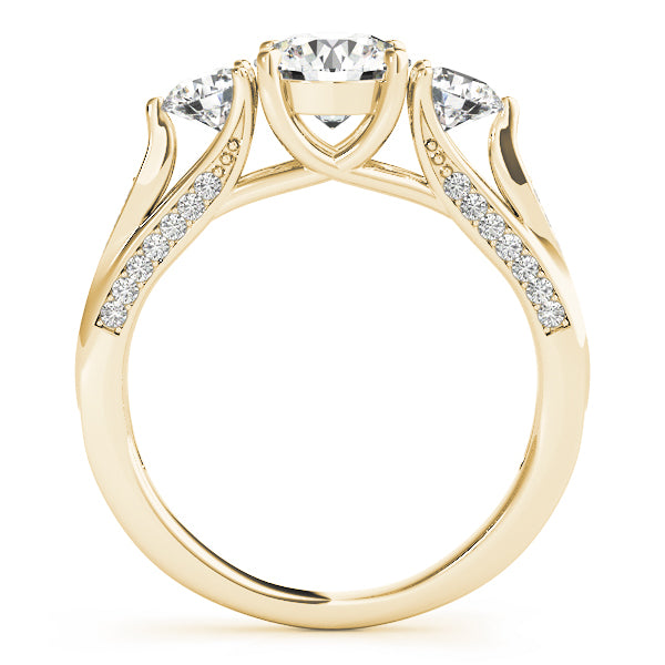 Engagement Rings 3 Stone Round - TN50477-E