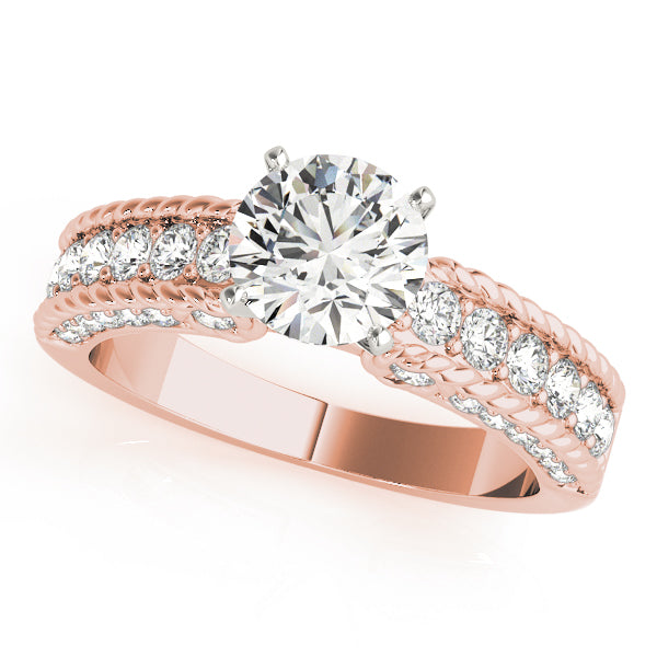 Engagement Rings Single Row Channel Set - TN50485-E