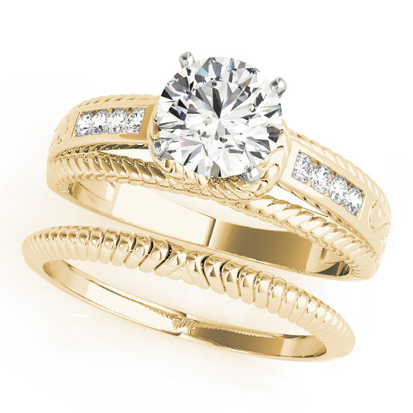 Engagement Rings Single Row Channel Set - TN50487-E