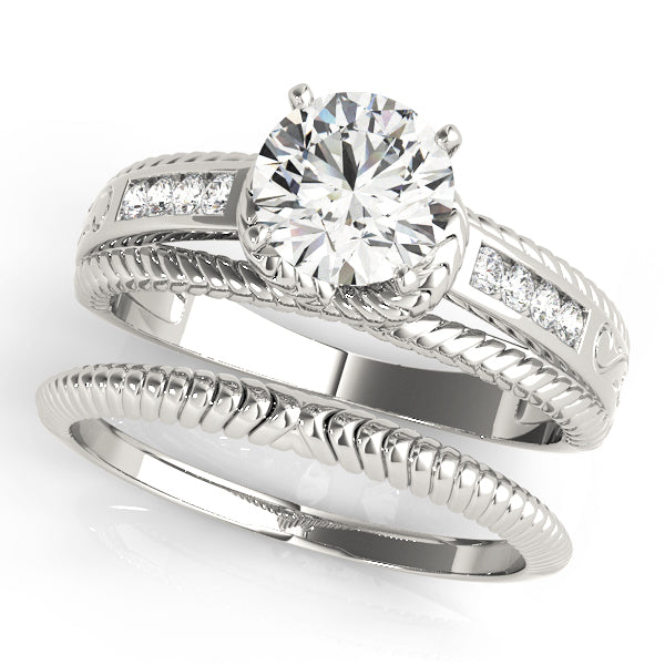 Engagement Rings Single Row Channel Set - TN50487-E