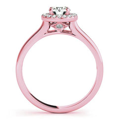 Engagement Rings Halo Round - TN50489-E