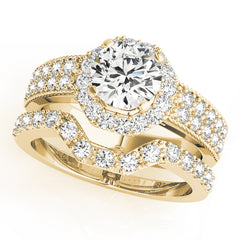 Engagement Rings Halo Round - TN50494-E