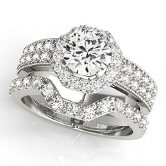 Engagement Rings Halo Round - TN50494-E