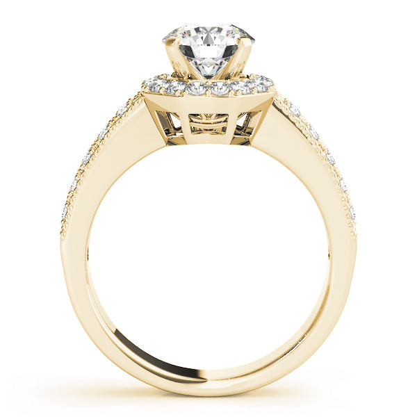Engagement Rings Halo Round - TN50494-E