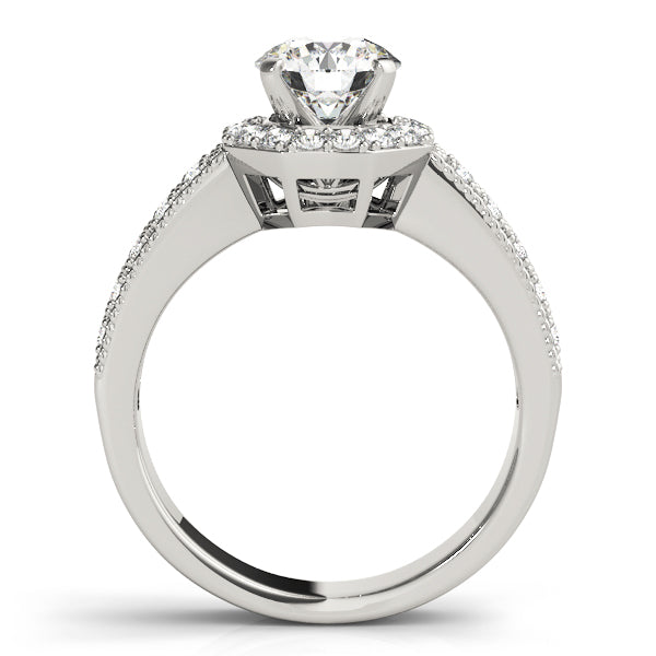 Engagement Rings Halo Round - TN50494-E