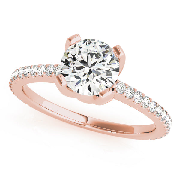 Engagement Rings Single Row Prong Set - TN50502