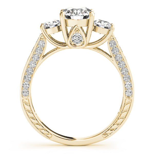 Engagement Rings 3 Stone Round - TN50509-E