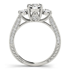 Engagement Rings 3 Stone Round - TN50509-E