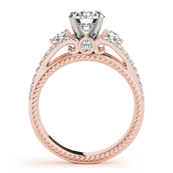 Engagement Rings 3 Stone Round - TN50514-E