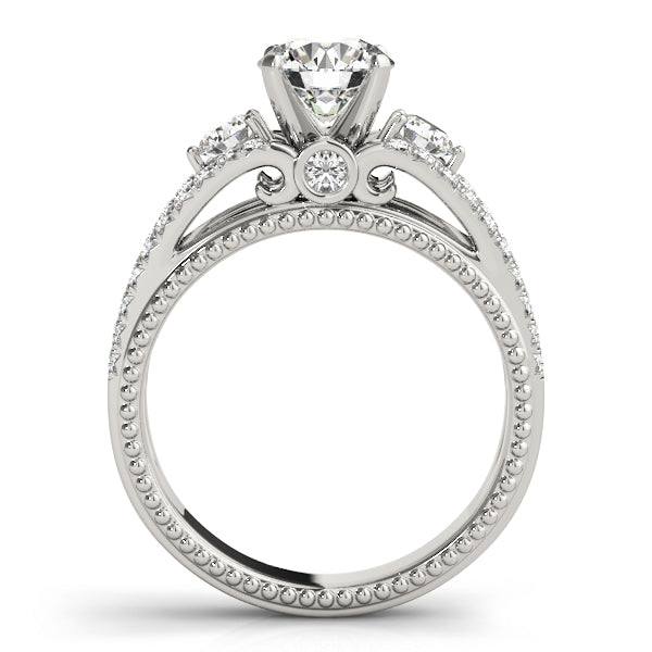 Engagement Rings 3 Stone Round - TN50514-E