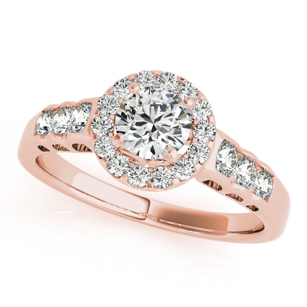 Engagement Rings Halo Round - TN50516-E