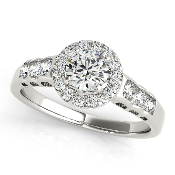 Engagement Rings Halo Round - TN50516-E