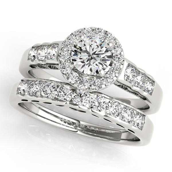 Engagement Rings Halo Round - TN50516-E