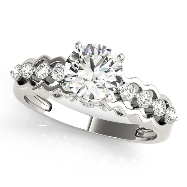 Engagement Rings Single Row Prong Set - TN50526-E