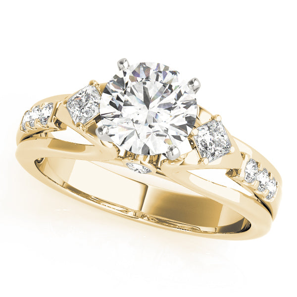 Engagement Rings 3 Stone Round - TN50528-E