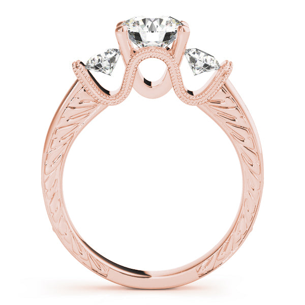 Engagement Rings 3 Stone Round - TN50529-E