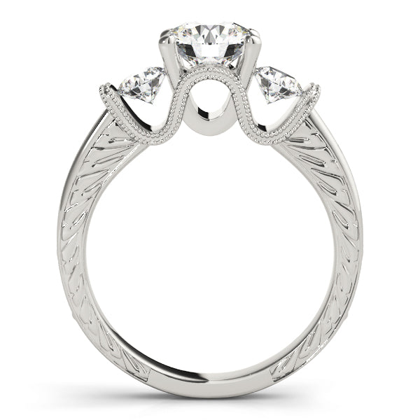 Engagement Rings 3 Stone Round - TN50529-E