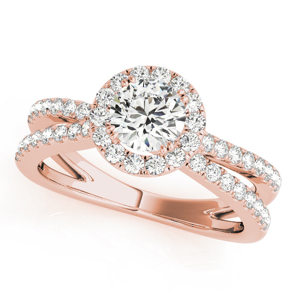 Engagement Rings Halo Round - TN50531-E