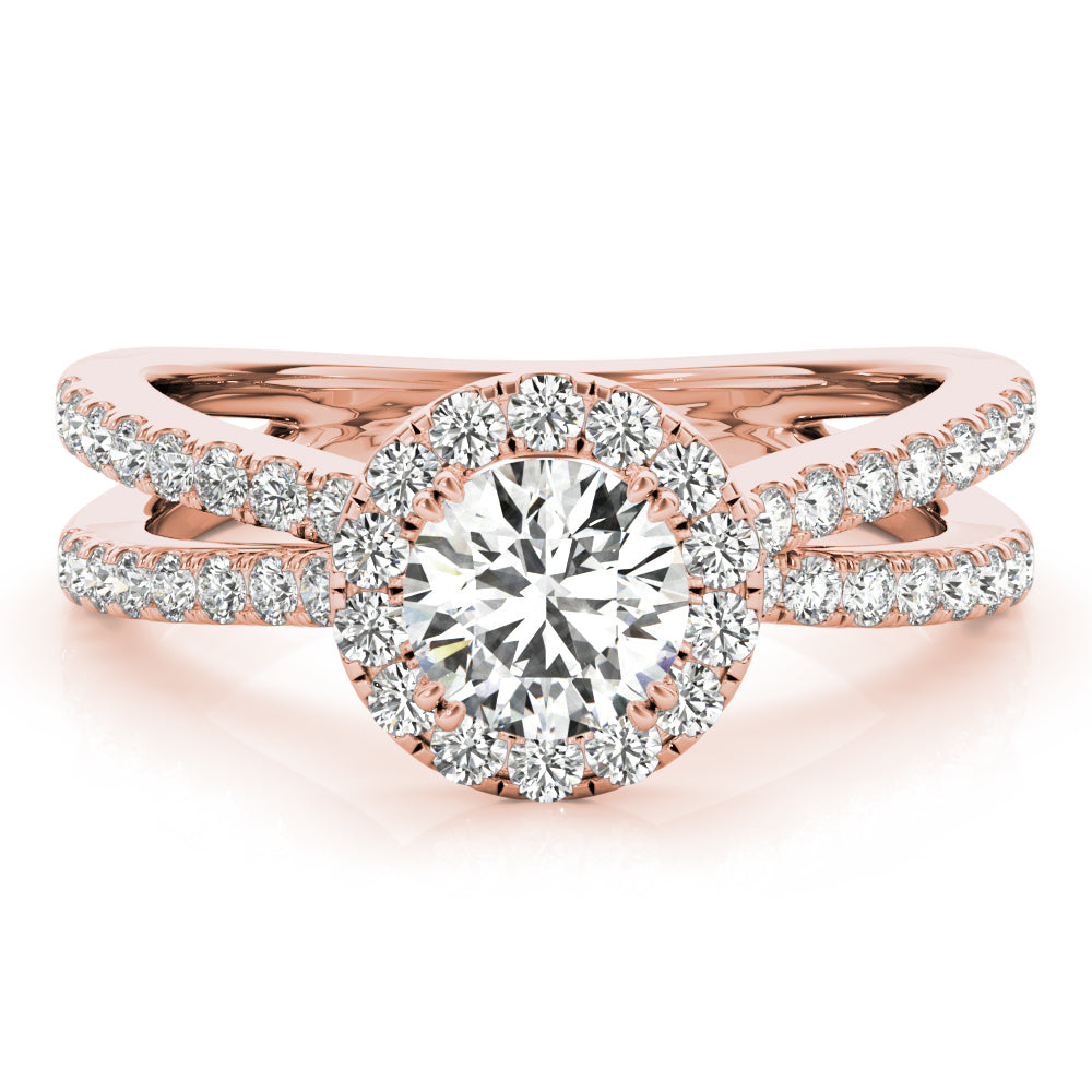 Engagement Rings Halo Round - TN50531-E