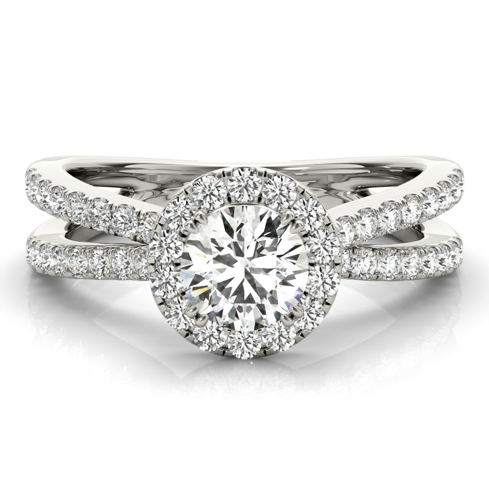 Engagement Rings Halo Round - TN50531-E