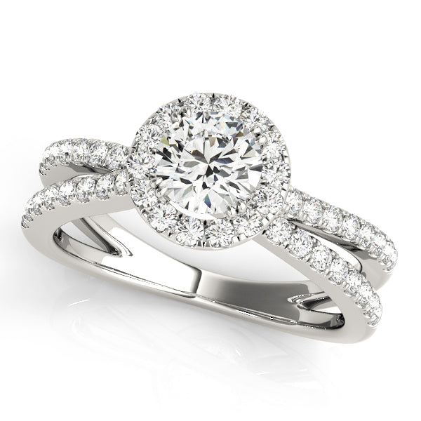 Engagement Rings Halo Round - TN50531-E