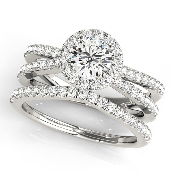 Engagement Rings Halo Round - TN50531-E