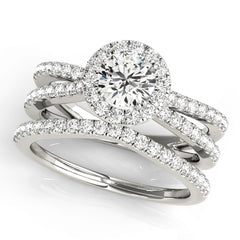 Engagement Rings Halo Round - TN50531-E