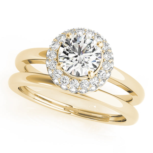 Engagement Rings Halo Round - TN50533-E