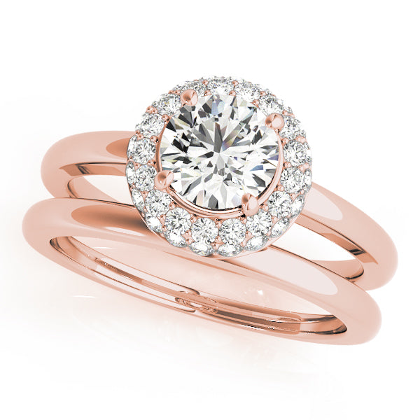 Engagement Rings Halo Round - TN50533-E