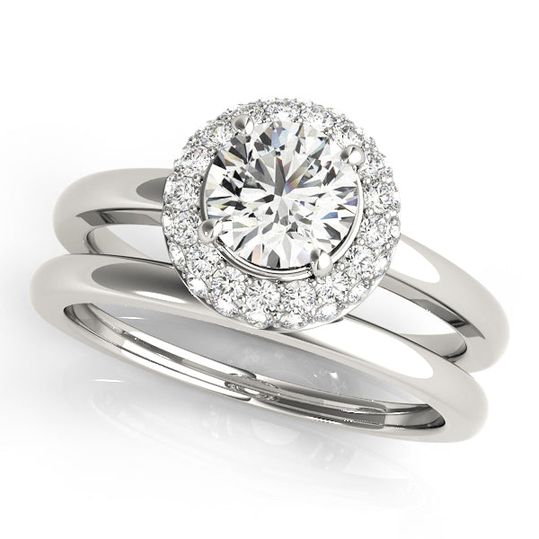 Engagement Rings Halo Round - TN50533-E