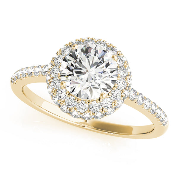 Engagement Rings Halo Round - TN50534-E