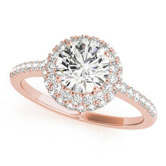 Engagement Rings Halo Round - TN50534-E