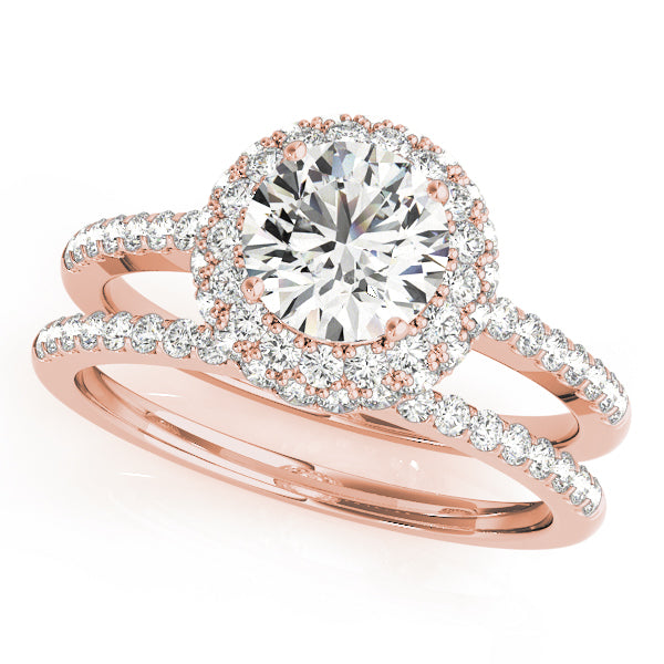 Engagement Rings Halo Round - TN50534-E