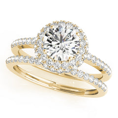 Engagement Rings Halo Round - TN50534-E