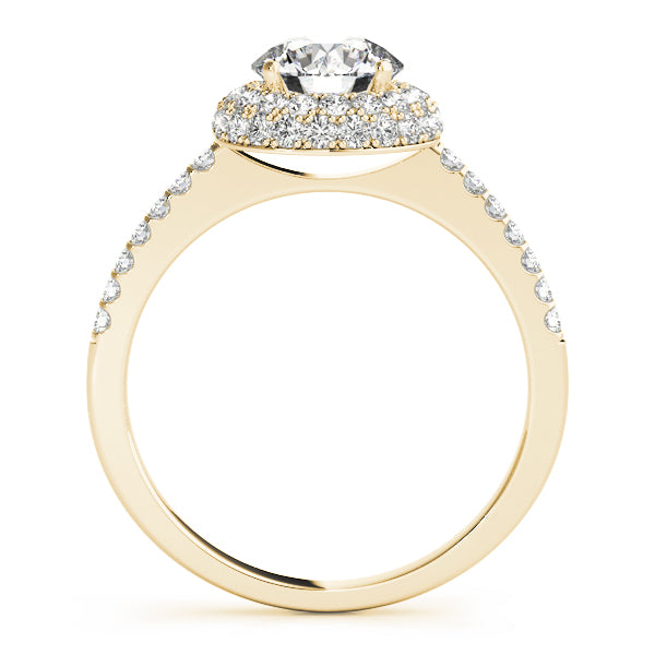 Engagement Rings Halo Round - TN50534-E