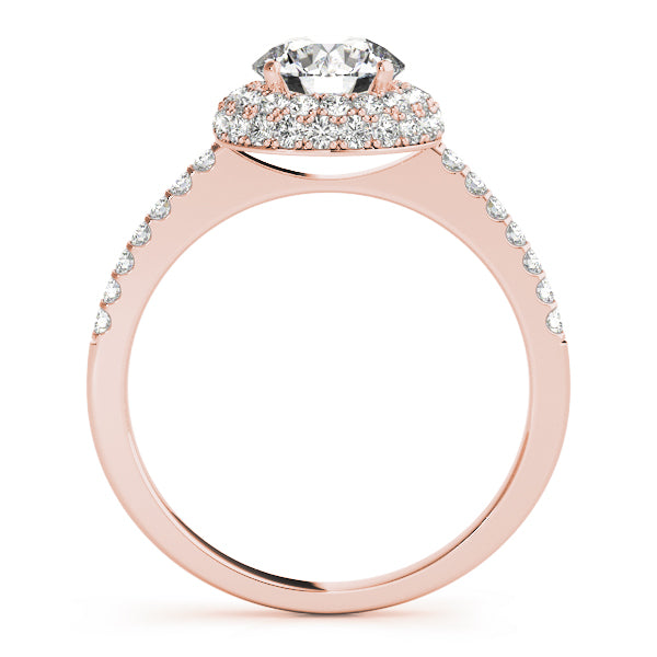 Engagement Rings Halo Round - TN50534-E