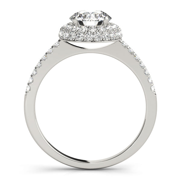 Engagement Rings Halo Round - TN50534-E