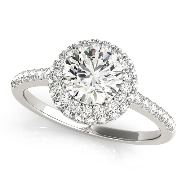 Engagement Rings Halo Round - TN50534-E