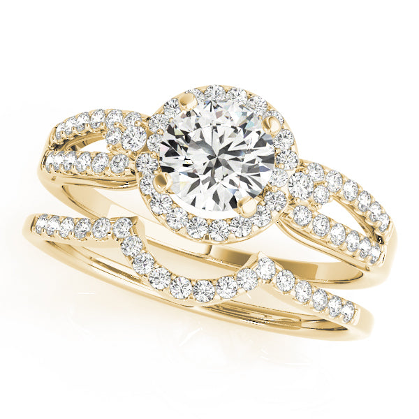 Engagement Rings Halo Round - TN50537-E