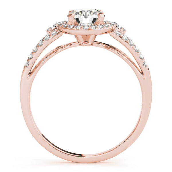 Engagement Rings Halo Round - TN50537-E
