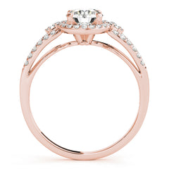 Engagement Rings Halo Round - TN50537-E