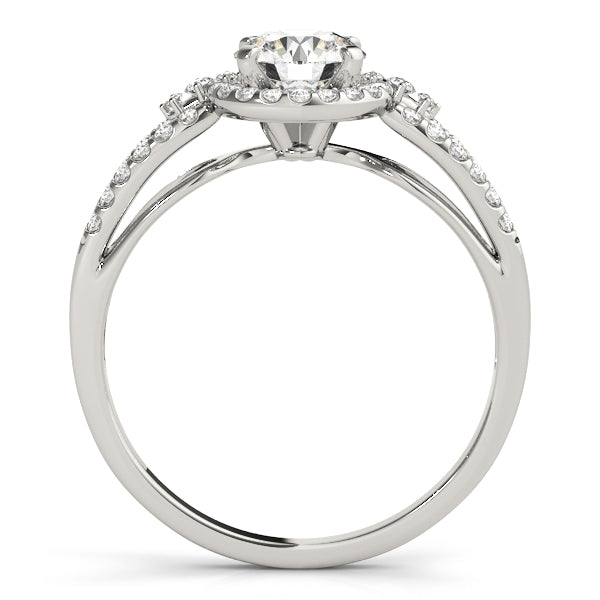 Engagement Rings Halo Round - TN50537-E