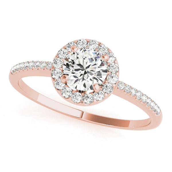 Engagement Rings Halo Round - TN50541-E