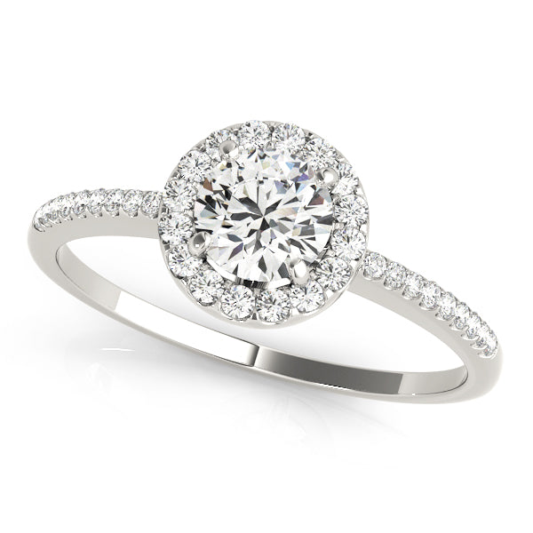 Engagement Rings Halo Round - TN50541-E