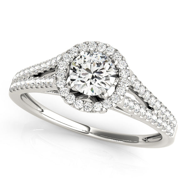 Engagement Rings Halo Round - TN50545-E